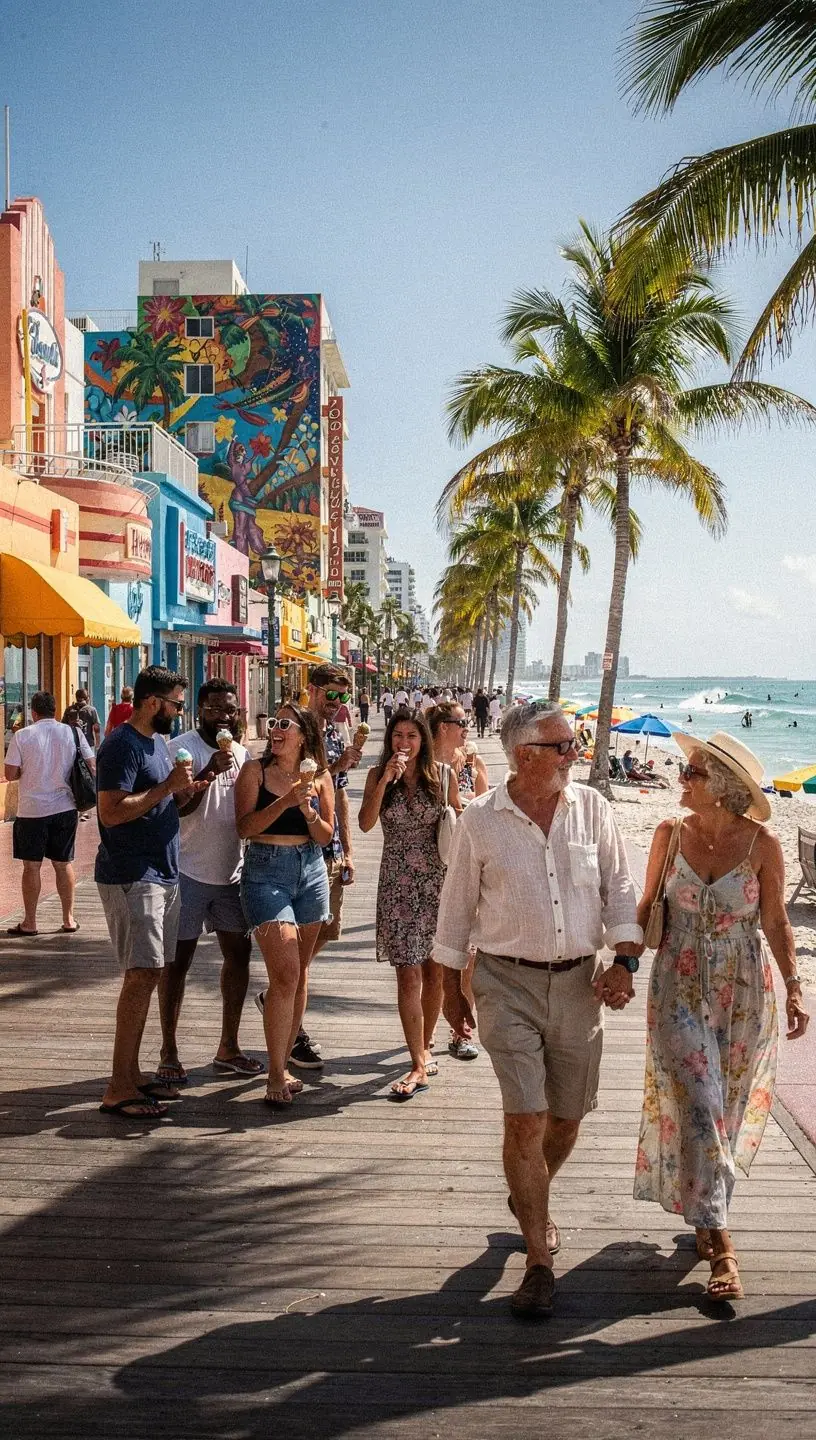 Семья, наслаждающаяся водными видами спорта на кристально чистой воде.