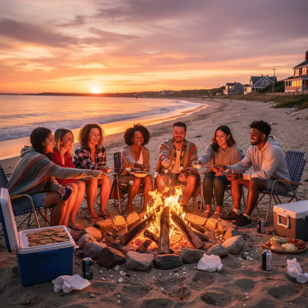 Сказочный вид на океан с яхтами, плавающими вдали от берега.